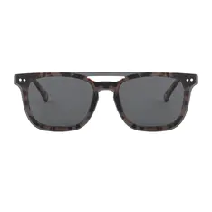 Square Pink Tortoiseshell Clip-On Sunglasses