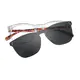 Square Clear Clip-On Sunglasses