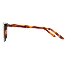 Square Tortoiseshell Clip-On Sunglasses