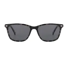 Square Ivory Clip-On Tortoiseshell Sunglasses