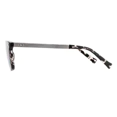Square Ivory Clip-On Tortoiseshell Sunglasses