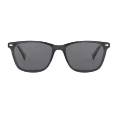Square Gray Clip-On Sunglasses