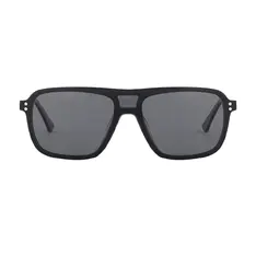 Square Black Clip-On Sunglasses