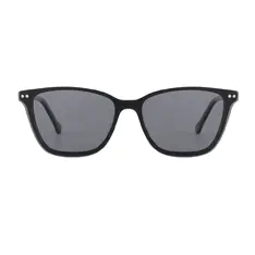 Cat-eye Black Clip-On Sunglasses
