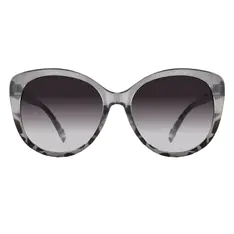 Square Transparent Gray Sunglasses