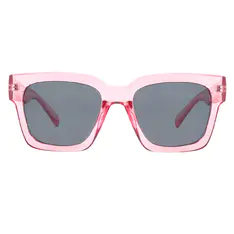 Geometric Transparent Pink Sunglasses