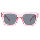 Geometric Transparent Pink Sunglasses