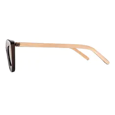 Cat-eye Transparent Brown Sunglasses