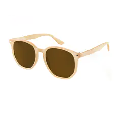 Square Light Brown Sunglasses