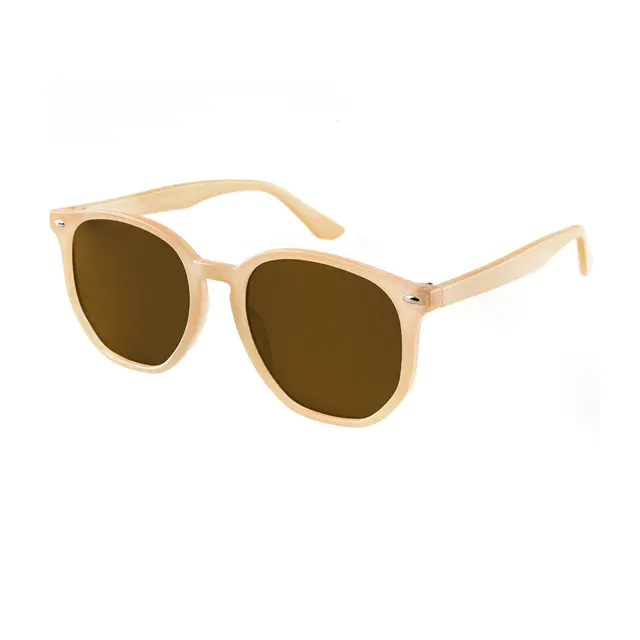 Square Light Brown Sunglasses