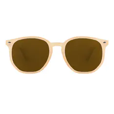 Square Light Brown Sunglasses