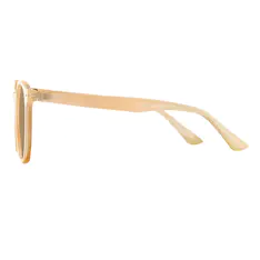 Square Light Brown Sunglasses