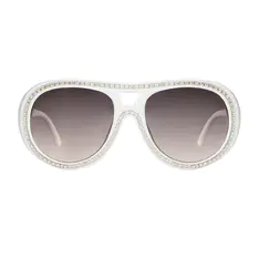 Aviator White Sunglasses