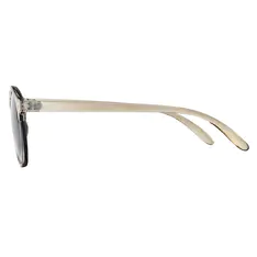 Round Transparent Amber Sunglasses