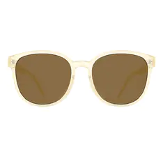 Square Transparent Yellow Sunglasses