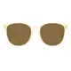Square Transparent Yellow Sunglasses