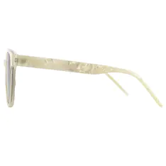 Square Transparent Yellow Sunglasses
