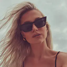 Rectangle Black Sunglasses