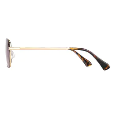 Square Gold Sunglasses