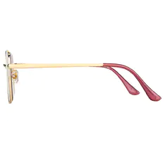Geometric Gold Sunglasses