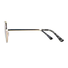 Oval Gold Sunglasses