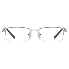Rectangle Silver Eyeglasses