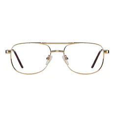 Aviator Gold Eyeglasses
