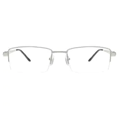 Rectangle Silver Eyeglasses