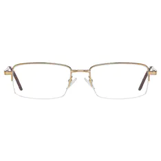 Rectangle Gold Eyeglasses