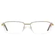 Rectangle Gold Eyeglasses