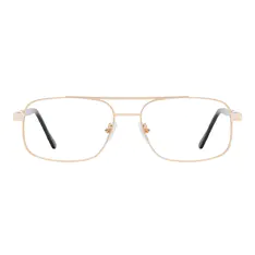 Aviator Gold Eyeglasses