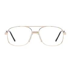 Aviator Gold Eyeglasses