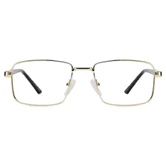 Rectangle Gold Eyeglasses