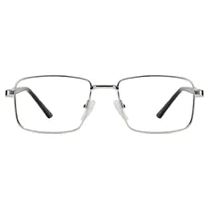 Rectangle Silver Eyeglasses