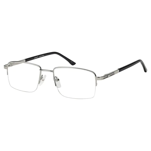 Rectangle Silver Eyeglasses