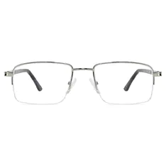 Rectangle Silver Eyeglasses