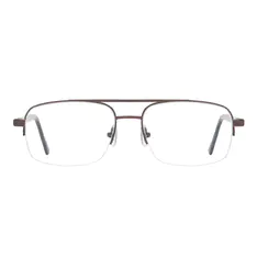 Aviator Brown Eyeglasses