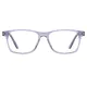 Rectangle Transparent Gray Eyeglasses