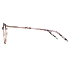 Browline Black/Gold Eyeglasses