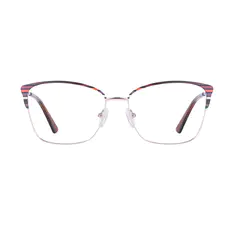 Cat-eye Brown/Gold Eyeglasses