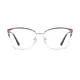 Cat-eye Brown/Gold Eyeglasses
