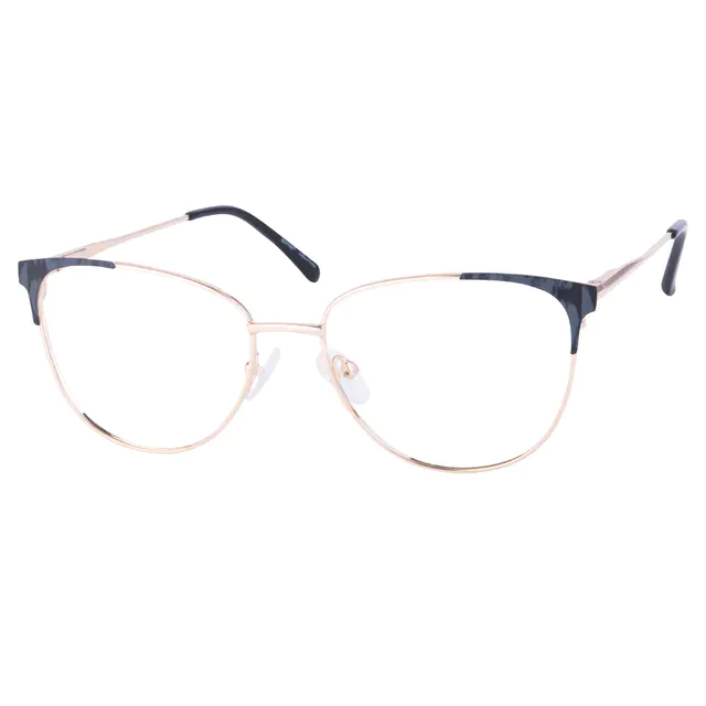 Cat-eye Black/Gold Eyeglasses