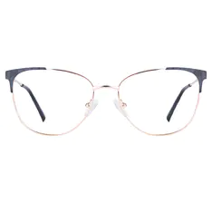 Cat-eye  Black/Gold Eyeglasses