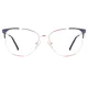 Cat-eye  Black/Gold Eyeglasses