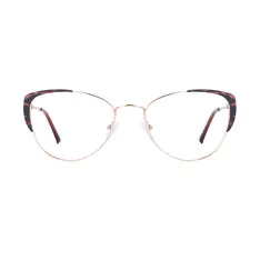 Cat-eye Brown Eyeglasses