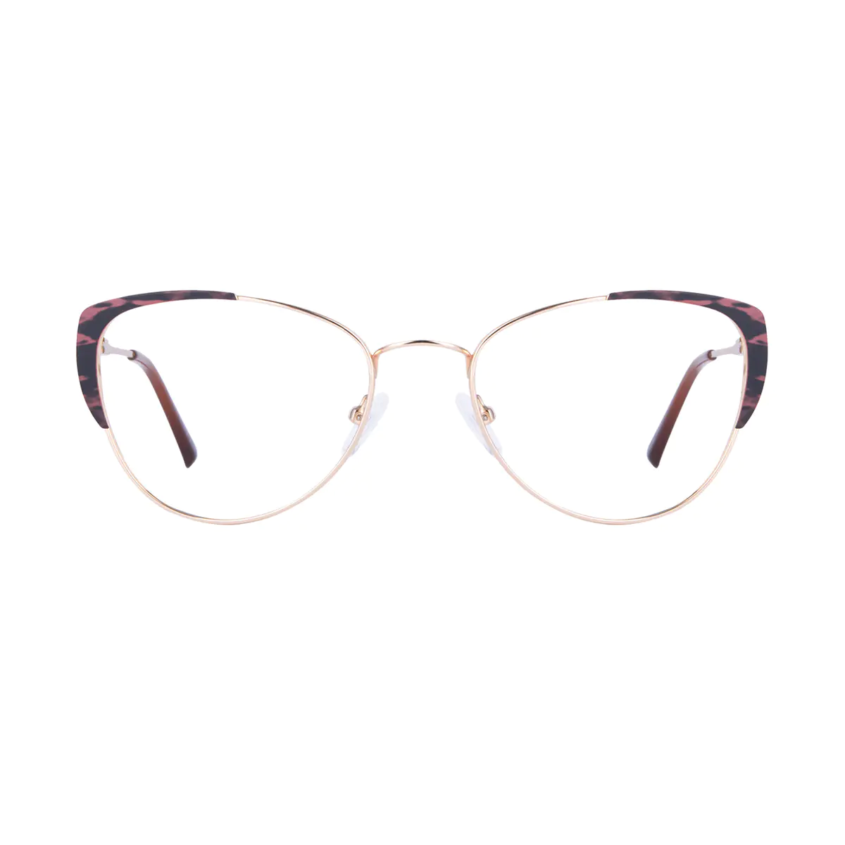 Cat-eye Gradient Brown Eyeglasses