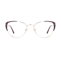Cat-eye Gradient Brown Eyeglasses