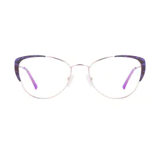 Cat-eye Gradient Purple Eyeglasses