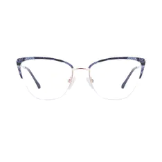 Cat-eye Gray Eyeglasses
