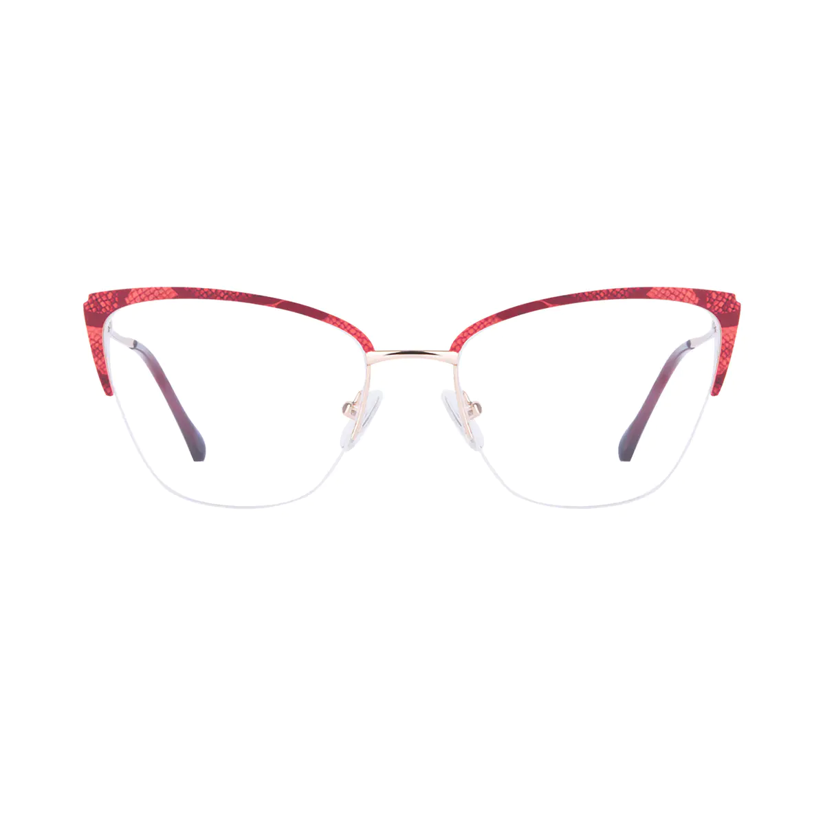 Cat-eye Gradient Red Eyeglasses
